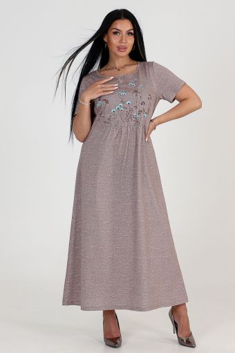 Платье 24761 (Коричневый) - Модно-Трикотаж