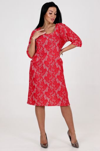Платье 31771 (Красный) - Модно-Трикотаж