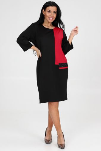 Платье женское 31800 (Черный) - Модно-Трикотаж