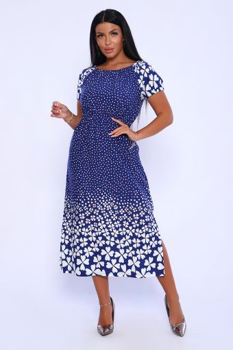 Платье 71003 (Синий) - Модно-Трикотаж