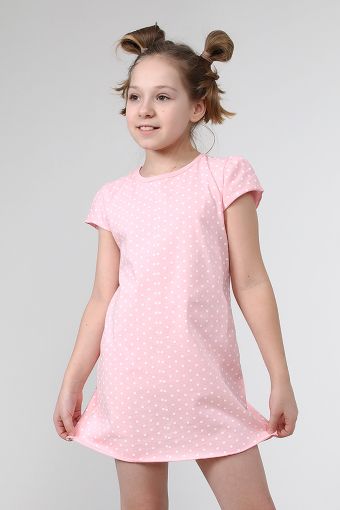 Сорочка детская 22077 (Розовый) - Модно-Трикотаж