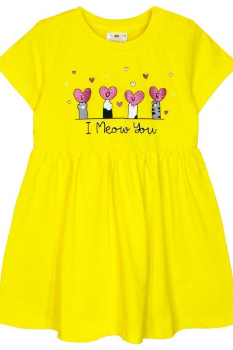 Платье для девочки 81223 (Желтый) - Модно-Трикотаж
