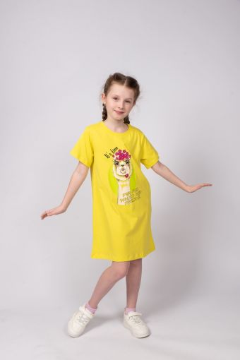 Платье для девочки 81226 (Желтый) - Модно-Трикотаж