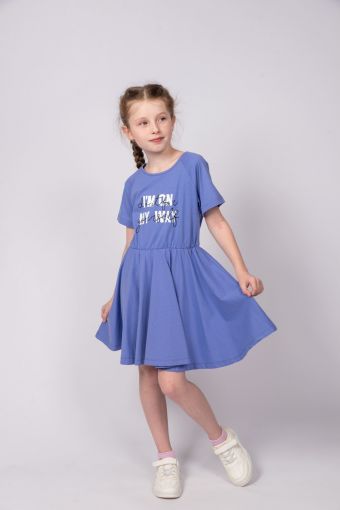 Платье для девочки 81228 (Лавандовый) - Модно-Трикотаж