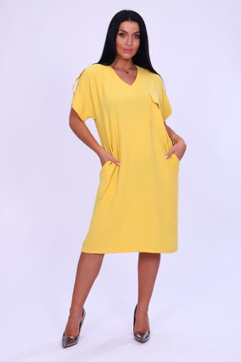 Платье 31684 (Желтый) - Модно-Трикотаж