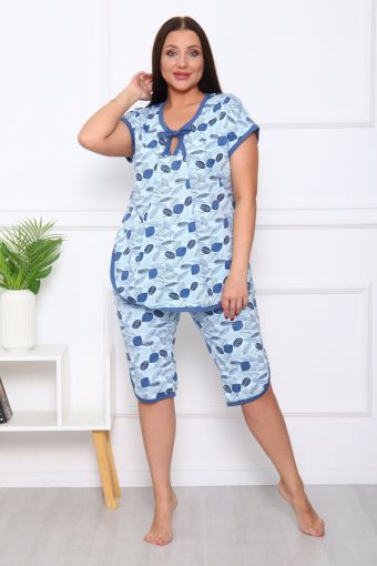 Пижама Р941/ М-002 голубая - Модно-Трикотаж