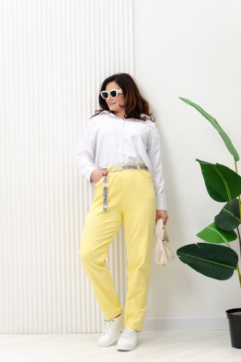 С27038 брюки женские (Желтый) - Модно-Трикотаж