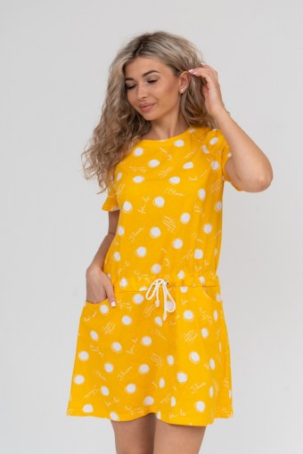 Платье П-014 НСД 0 (Желтый) - Модно-Трикотаж