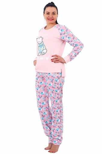 Пижама Т9 Зима (Розовый) - Модно-Трикотаж