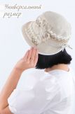 Шляпа женская льняная №GL423 (Бежевый) (Фото 2)