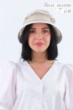 Шляпа женская льняная №GL423 (Бежевый) (Фото 3)