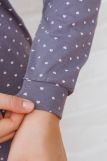 Пижама со штанами трикотажная 336-1 (Серо-фиолетовый) (Фото 3)
