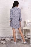 Платье-пижама для девочки арт. ПД-007 (Зайцы на самокатах серые) (Фото 2)