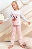 Пижама д/дев детская Juno AW21GJ548 O Sleepwear Girls (Розовый собачка) (Фото 1)
