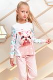 Пижама д/дев детская Juno AW21GJ548 O Sleepwear Girls (Розовый собачка) (Фото 2)