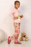 Пижама Кошка авокадо дл. рукав (Розовый) (Фото 2)