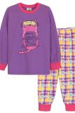 Пижама для девочки 91221 (Сиреневый/розовая клетка) (Фото 2)