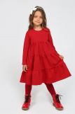 Платье ярусное Красное (Красный) (Фото 1)