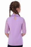 Блузка для девочки Шарлиз Арт. 13237 (Светло-сиреневый) (Фото 3)