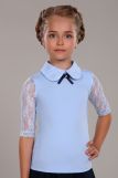 Блузка для девочки Шарлиз Арт. 13237 (Светло-голубой) (Фото 1)