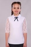 Блузка для девочки Шарлиз Арт. 13237 (Белый) (Фото 1)