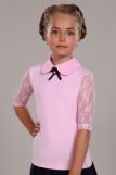 Блузка для девочки Шарлиз Арт. 13237 (Светло-розовый) (Фото 1)