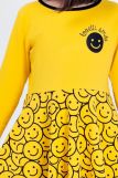 Платье трикотажное для девочки SP7964 (Желтый) (Фото 3)