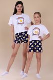 Пижама для девочки Яичница арт. ПД-019-036 (Белый) (Фото 1)