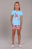 Пижама для девочки Кексы арт. ПД-009-027 (Светло-бирюзовый) (Фото 2)
