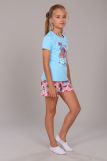 Пижама для девочки Кексы арт. ПД-009-027 (Светло-бирюзовый) (Фото 3)