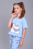 Пижама для девочки Три медведя арт. ПД-021-047 (Голубой) (Фото 1)