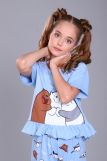 Пижама для девочки Три медведя арт. ПД-021-047 (Голубой) (Фото 3)