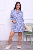 Платье-рубашка женское ПД-007В (Голубой) (Фото 1)