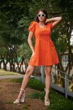 Платье 7339 (Оранжевый) (Фото 1)