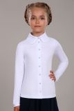 Блузка для девочки Агата 13258 (Белый) (Фото 1)