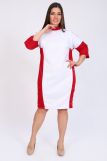 Платье 52235 (Красно-белый) (Фото 1)