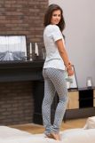 Комплект фуфайка футболка, брюки жен Mia Cara AW18-MC-447 Morning Star полоса/антрацитовый (Полоса/антрацит) (Фото 2)