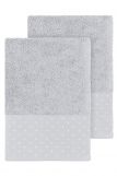 Комплект махровых полотенец "Mia Cara" 30х70 Красотка 2 шт. (Светло-серый) (Фото 2)