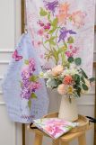Набор полотенец Цветы и письма (Серо-голубой) (Фото 1)
