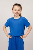 Блузка для девочки 05113 (Синий) (Фото 1)