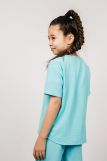 Рубашка для девочки 0610 (Голубой) (Фото 2)