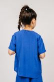 Рубашка для девочки 0610 (Синий) (Фото 2)