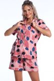 Пижама с шортами Уют 039 (Розовый/синий) (Фото 1)
