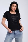 футболка женская 74256 (Черный) (Фото 1)