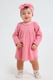 Боди-платье для девочки интерлок арт. БДИ-ПЛ (Розовый зефир) (Фото 1)