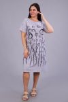 Платье 24887 (Серый меланж) - Модно-Трикотаж