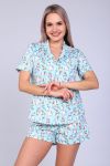 Пижама 70029 (Голубой) - Модно-Трикотаж