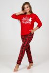 Пижама 35325 (Красный/сердечки) - Модно-Трикотаж