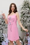Сорочка женская 8412 (Розовый) - Модно-Трикотаж