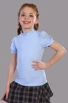 Блузка для девочки Бэлль Арт. 13133 (Светло-голубой) - Модно-Трикотаж